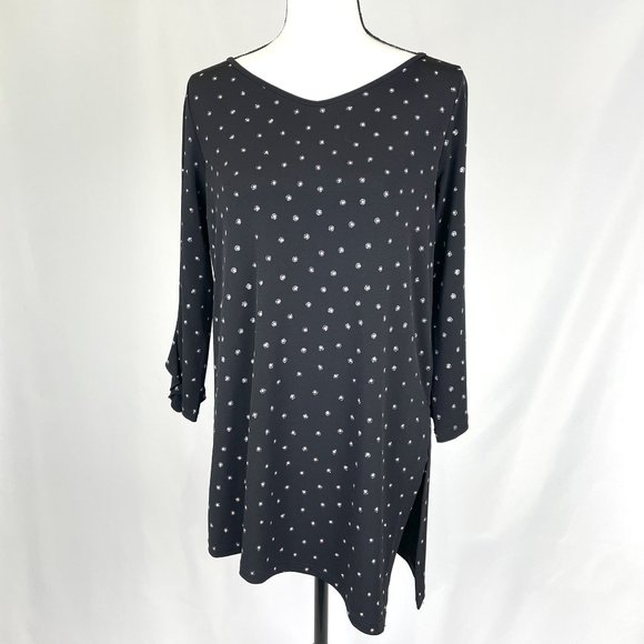 Clara Sun Woo Sparkle Tunic in Black, Size S, NEW - Picture 1 of 7